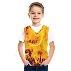 Fire And Flames Kids  Sportswear by FunnyCow