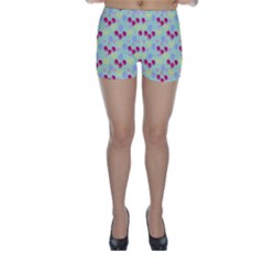 Birthday Cherries Skinny Shorts by snowwhitegirl