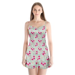 Bubblegum Cherry Satin Pajamas Set by snowwhitegirl