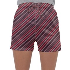 Brownish Diagonal Lines Sleepwear Shorts by snowwhitegirl
