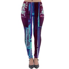 Japan City Lightweight Velour Leggings by snowwhitegirl