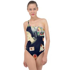 Food Classic One Shoulder Swimsuit by snowwhitegirl