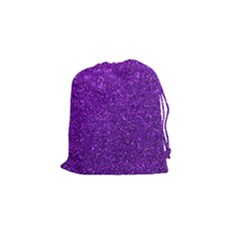 Purple  Glitter Drawstring Pouch (small) by snowwhitegirl