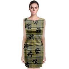 Yellow Plaid Anarchy Classic Sleeveless Midi Dress by snowwhitegirl
