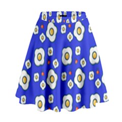 Eggs Blue High Waist Skirt by snowwhitegirl