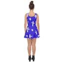 Blue White Cross Inside Out Casual Dress View2