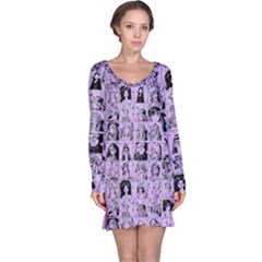 Lilac Yearbok Long Sleeve Nightdress by snowwhitegirl