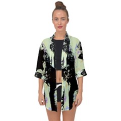 Mint Wall Open Front Chiffon Kimono by snowwhitegirl