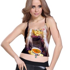Eating Lunch Spaghetti Strap Bra Top by snowwhitegirl