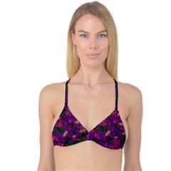 Purple  Rose Vampire Reversible Tri Bikini Top by snowwhitegirl