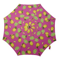 Lemons And Limes Pink Hook Handle Umbrellas (medium) by snowwhitegirl