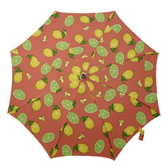 Lemons And Limes Peach Hook Handle Umbrellas (medium) by snowwhitegirl