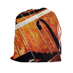 Cello Performs Classic Music Drawstring Pouch (xxl) by FunnyCow