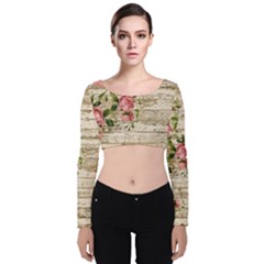 On Wood 2226067 1920 Velvet Crop Top by vintage2030