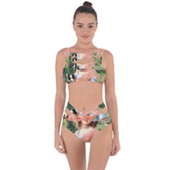 Girl With Dog Bandaged Up Bikini Set  by vintage2030