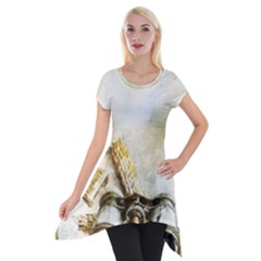 Background 1660942 1920 Short Sleeve Side Drop Tunic by vintage2030