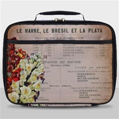 Letter Floral Full Print Lunch Bag by vintage2030