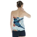 Blue Bird Strapless Top View2