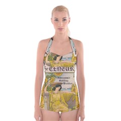 Vintage 1395176 1280 Boyleg Halter Swimsuit  by vintage2030