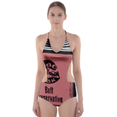 Bottle 1954414 1280 Cut-out One Piece Swimsuit by vintage2030