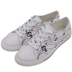Music Partition Women s Low Top Canvas Sneakers by alllovelyideas