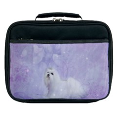 Cute Little Maltese, Soft Colors Lunch Bag by FantasyWorld7