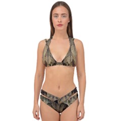 Fractal Art Graphic Design Image Double Strap Halter Bikini Set by Sapixe