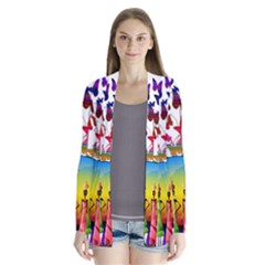 African Americn Art African American Women Drape Collar Cardigan by AlteredStates
