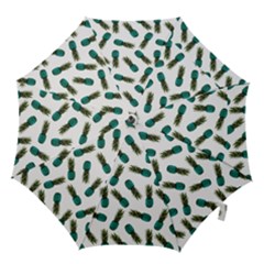Pinapples Teal Hook Handle Umbrellas (medium) by snowwhitegirl