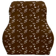 Brown Music Car Seat Velour Cushion  by snowwhitegirl