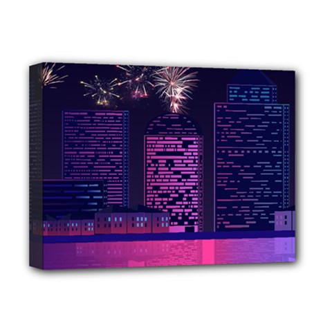 Architecture Home Skyscraper Deluxe Canvas 16  X 12  (stretched)  by Nexatart