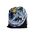 Spherical Science Fractal Planet Drawstring Pouch (Large) View1