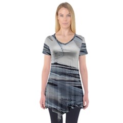 Space Drift Short Sleeve Tunic  by WILLBIRDWELL
