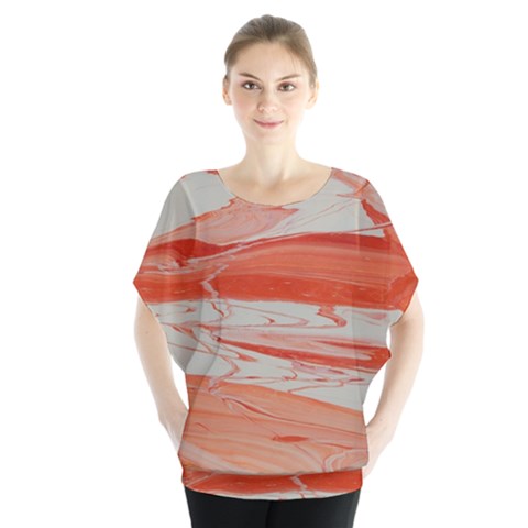Orange Swirl Blouse by WILLBIRDWELL