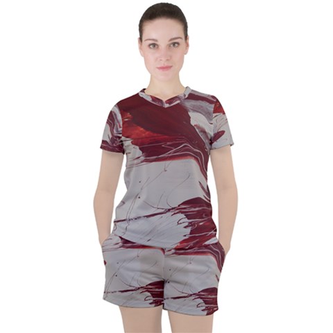 Turmoil Women s Tee And Shorts Set by WILLBIRDWELL