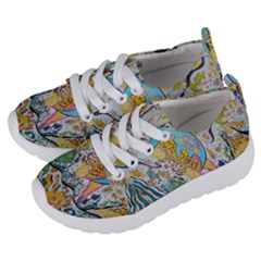 Supersonic Volcanic Moonship Kids  Lightweight Sports Shoes by chellerayartisans