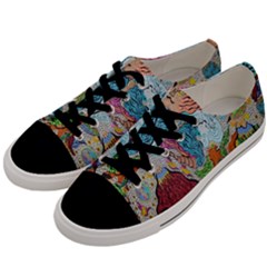 Supersonic Volcano Wizard Men s Low Top Canvas Sneakers by chellerayartisans