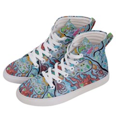 Volcano Submarine Women s Hi-top Skate Sneakers by chellerayartisans