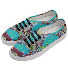 Cosmic Blue Submarine Women s Classic Low Top Sneakers by chellerayartisans