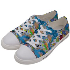 Angel Mermaids Women s Low Top Canvas Sneakers by chellerayartisans