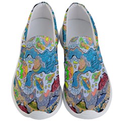Angel Mermaids Men s Lightweight Slip Ons by chellerayartisans