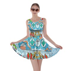 Supersonic Cosmic Submarine Skater Dress by chellerayartisans