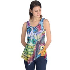 Watercolor Mermaid Sleeveless Tunic by chellerayartisans