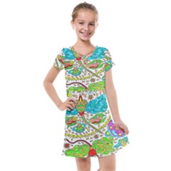 Cosmic Dragonflies Kids  Cross Web Dress by chellerayartisans