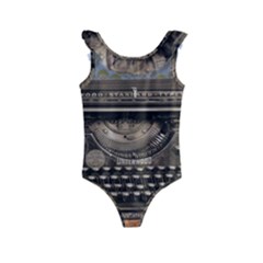 Typewriter Kids  Frill Swimsuit by vintage2030