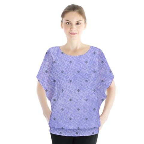 Dot Blue Blouse by vintage2030
