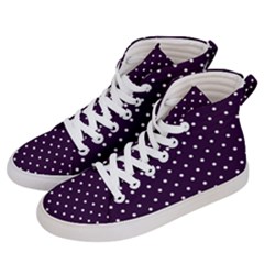 Little  Dots Purple Men s Hi-top Skate Sneakers by snowwhitegirl
