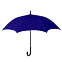 Victorian Paisley Royal Blue Pattern Hook Handle Umbrellas (Large) View3