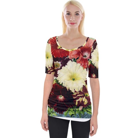 Flowers 1776585 1920 Wide Neckline Tee by vintage2030