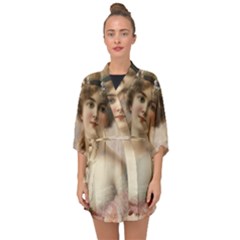 Vintage 1501572 1280 Half Sleeve Chiffon Kimono by vintage2030